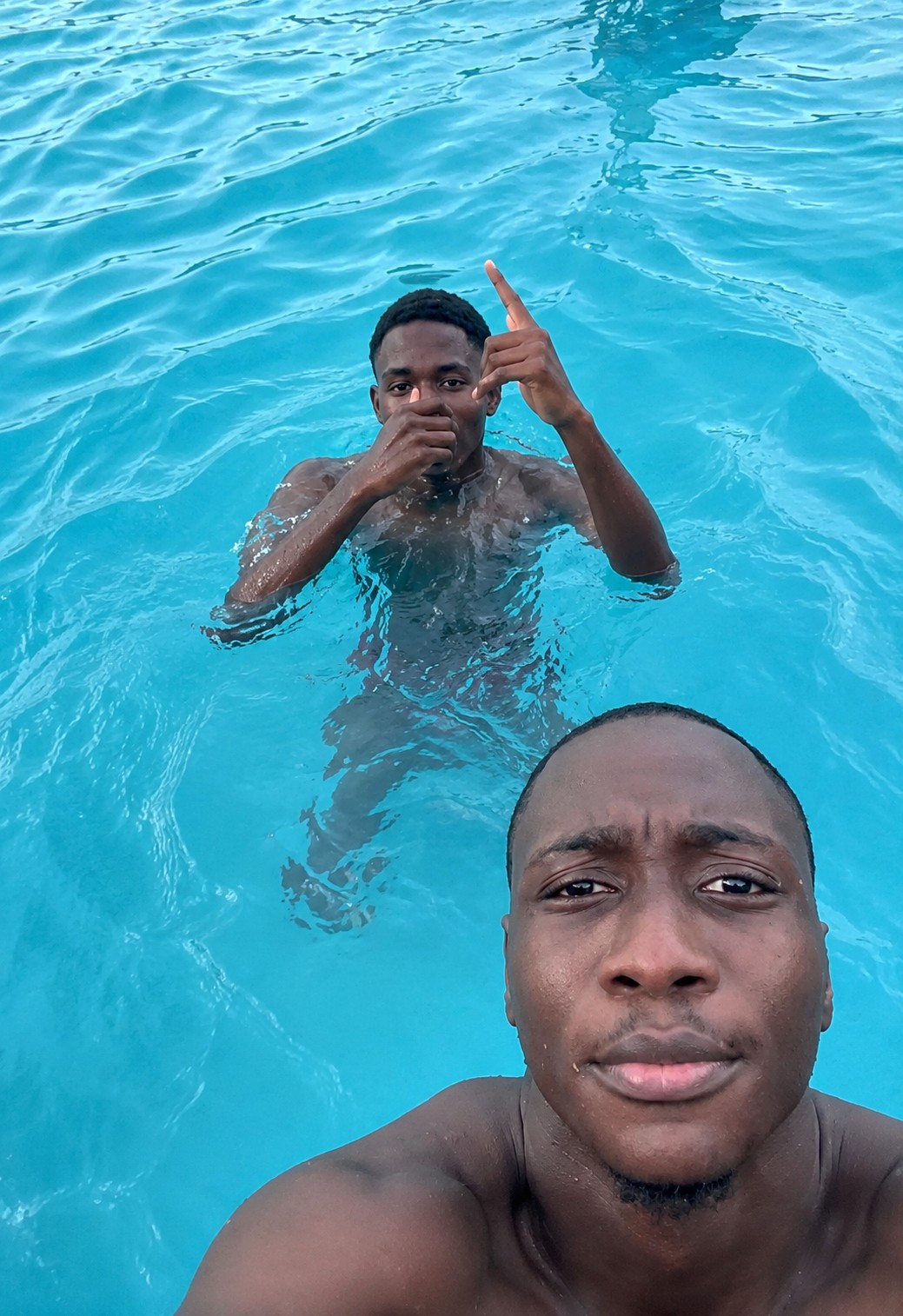 went to swim